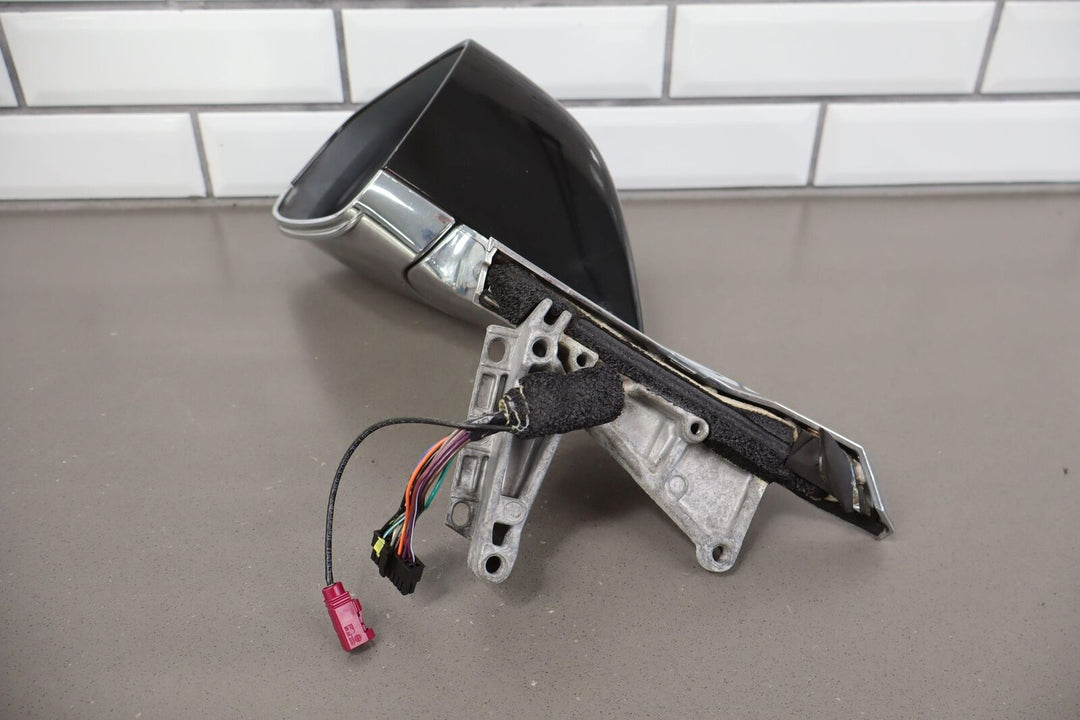 2012-2015 Tesla Model S Right RH Power Door Mirror (Black & Chrome) Tested