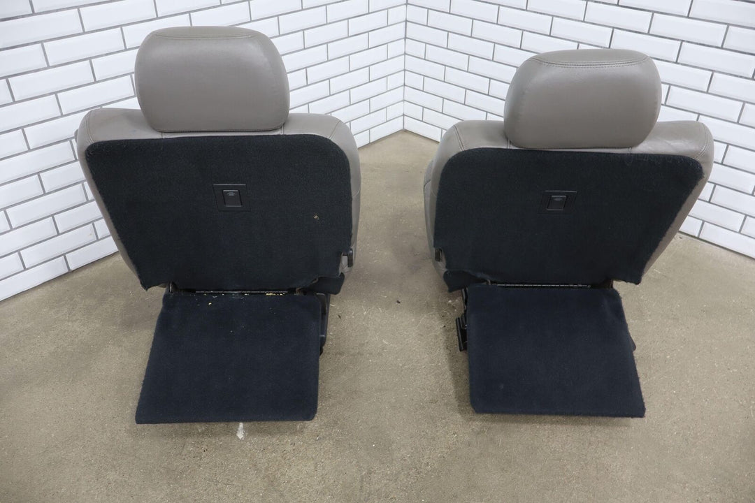 99-02 Chevy Suburban / Yukon XL Leather 2nd Row Captains Chairs (Medium Gray)