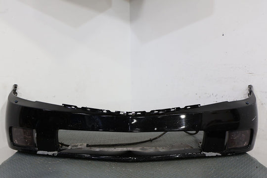 04-08 Cadillac XLR Front Bumper W/ Fog Lights (Black Respray) No Grilles