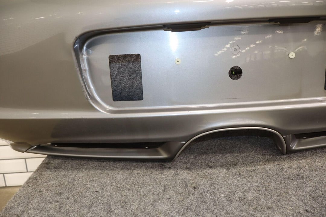 2003-2004 Porsche Boxster Rear OEM Bumper (Seal Gray Metallic L6B4) Impact Marks