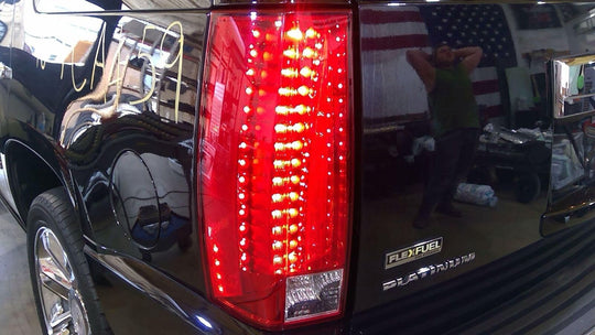 07-14 Cadillac Escalade Left LH Driver OEM Tail Light LED (Tested)