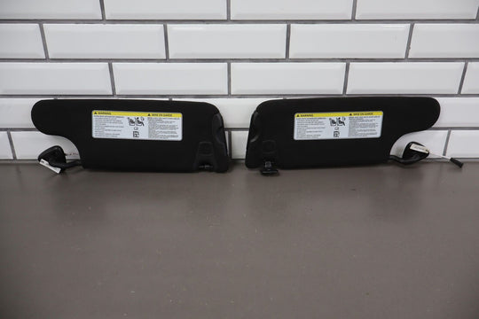 Damage 23 Dodge Challenger Hellcat Alcantara Black Sun Visors (Pair Left/Right)