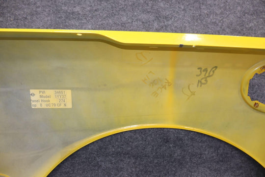 99-04 Chevy C5 Corvette FRC Coupe Left Exterior Quarter Panel Skin (Yellow 79U)