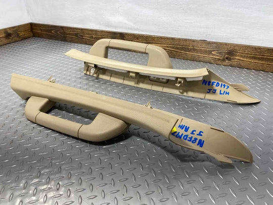 08-10 Ford F250SD Pair Left & Right Interior A Pillar Trim Panels (Camel 5P8CA)