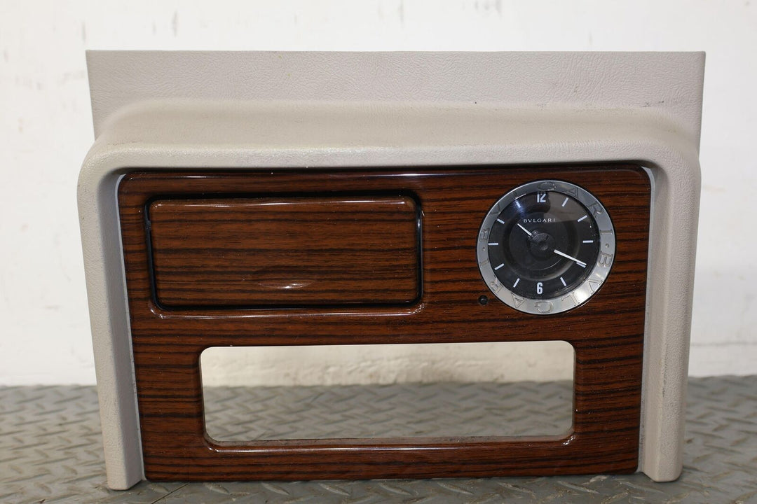 02-06 Cadillac Escalade Console Woodgrain Trim W/ Analog Clock (Tested) OEM