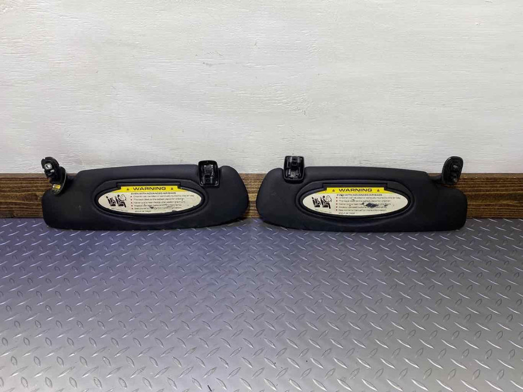 06-08 Porsche 911 997 Carrera Coupe Pair Left & Right Sun Visors (Black)