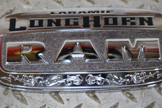 11-18 Ram 2500 Laramie Longhorn Chrome Rear Tailgate Emblem Badge Nameplate