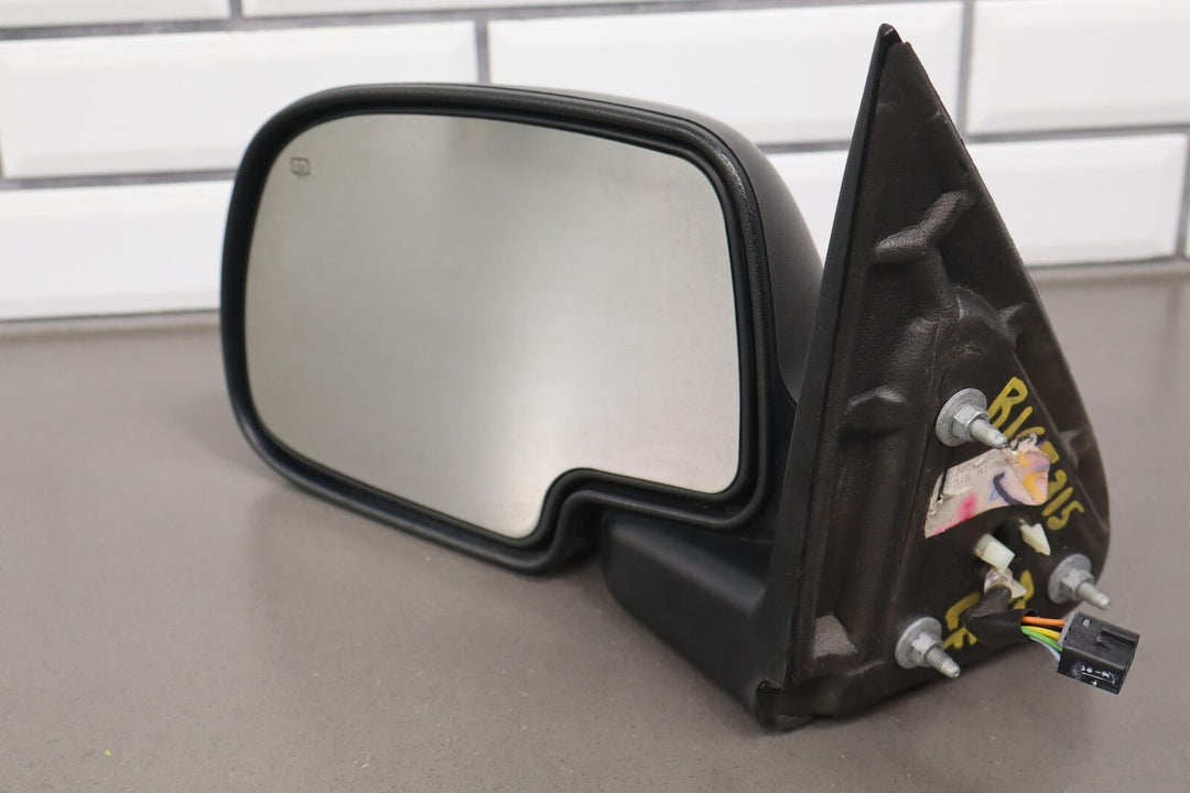 99-02 Chevy Silverado Left Driver Chrome Power Heated Door Mirror