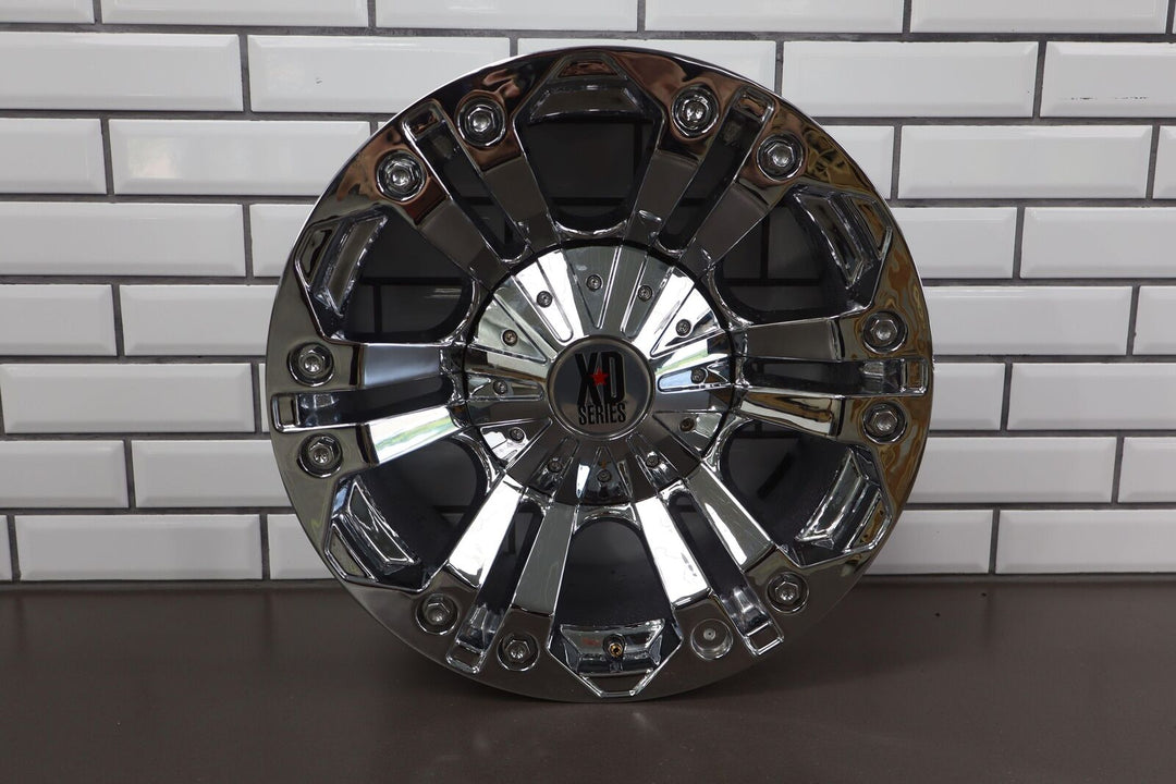 KMC XD 18x9 Aftermarket Wheels Set of 4 W/ Caps 8X165.1 Bolt Pattern (Corrosion)