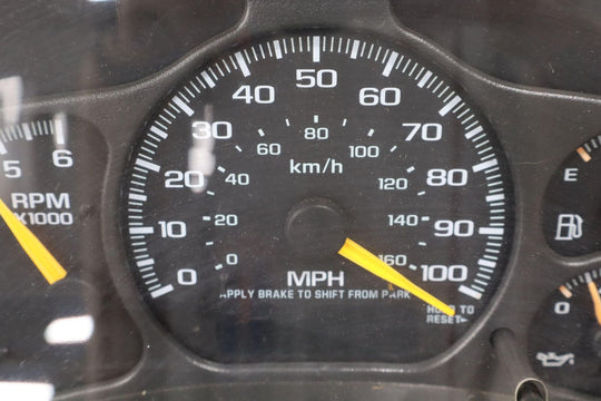 00-02 Chevy/GMC Silverado Sierra GMT800 Gas Speedometer Cluster with Trans Gauge