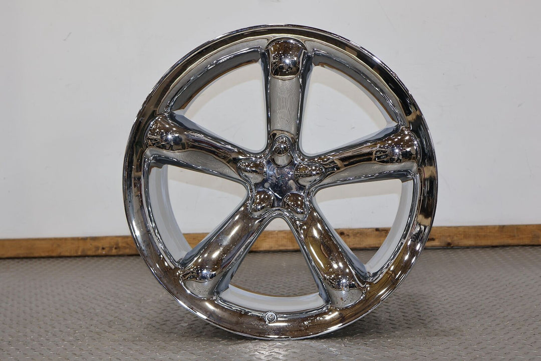 97-02 Plymouth Prowler 20x10 5 Spoke Chrome Rear Wheel/Rim (Lt. Inner Bend)