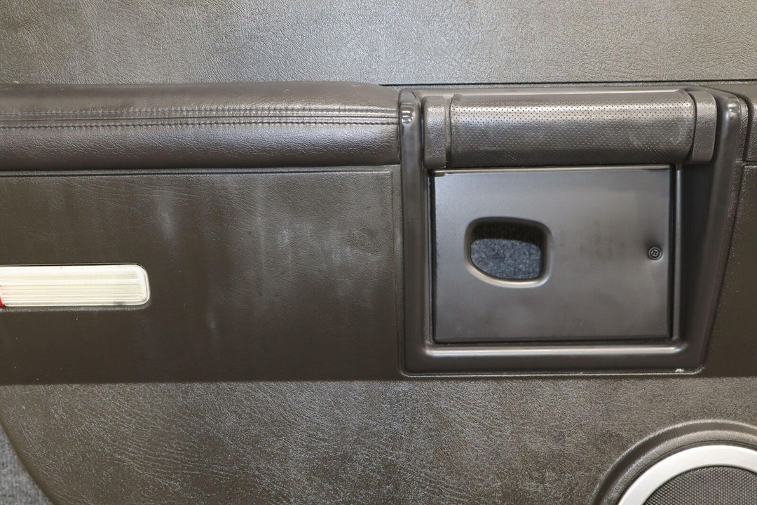 2005-2007 Hummer H2 Left LH Rear Door Trim Panel (Ebony 482) W/ Window Switch