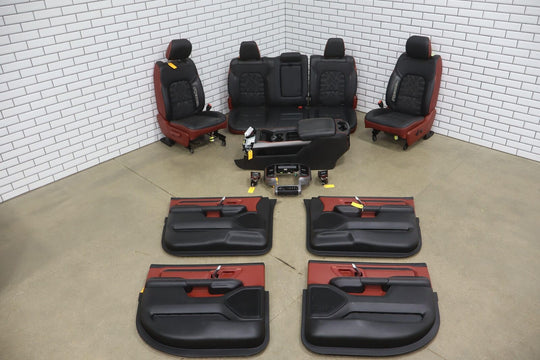 2019-2024 Ram 1500 (6 Lug) Rebel Seats / Door Panel Interior Changeover Kit