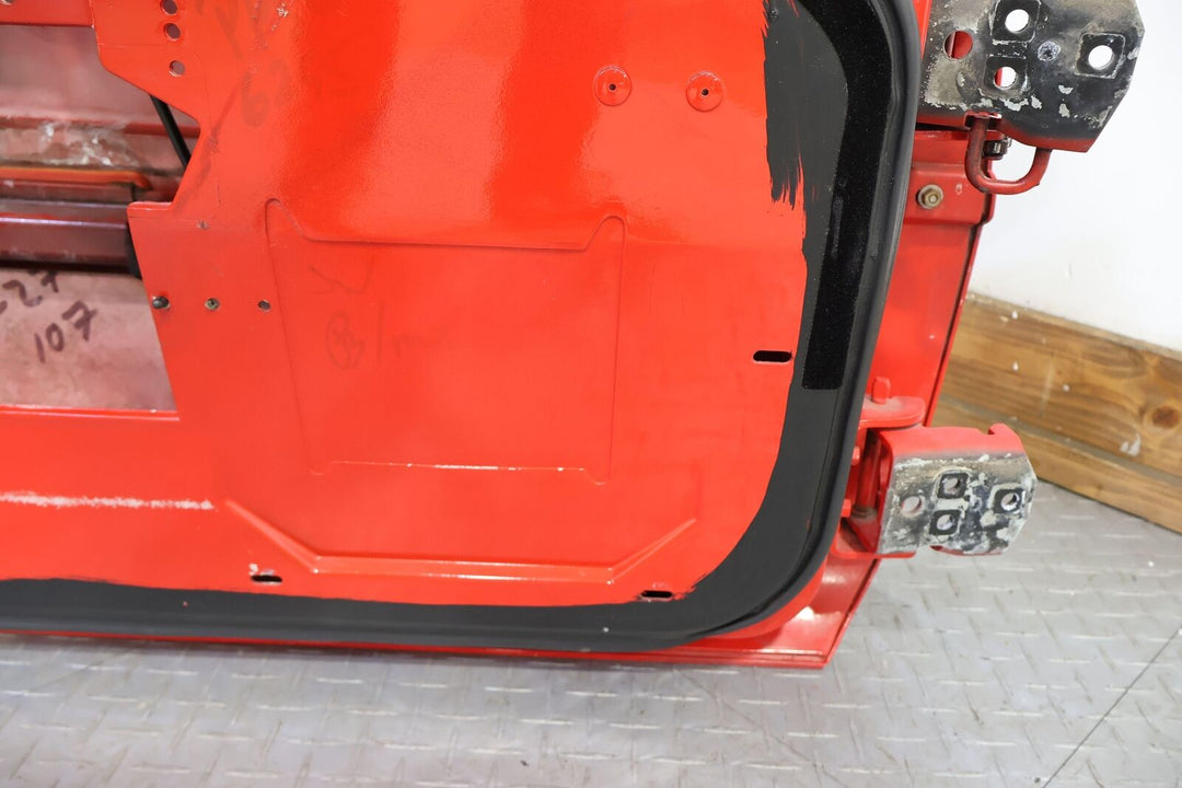 84-96 Chevy C4 Corvette Driver Left LH Door Shell (Torch Red 70U) Bare (Damage)