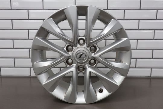 14-20 Lexus GX460 18x7.5 OEM 6 Spoke Split V Wheel (Silver) W/ Center Cap