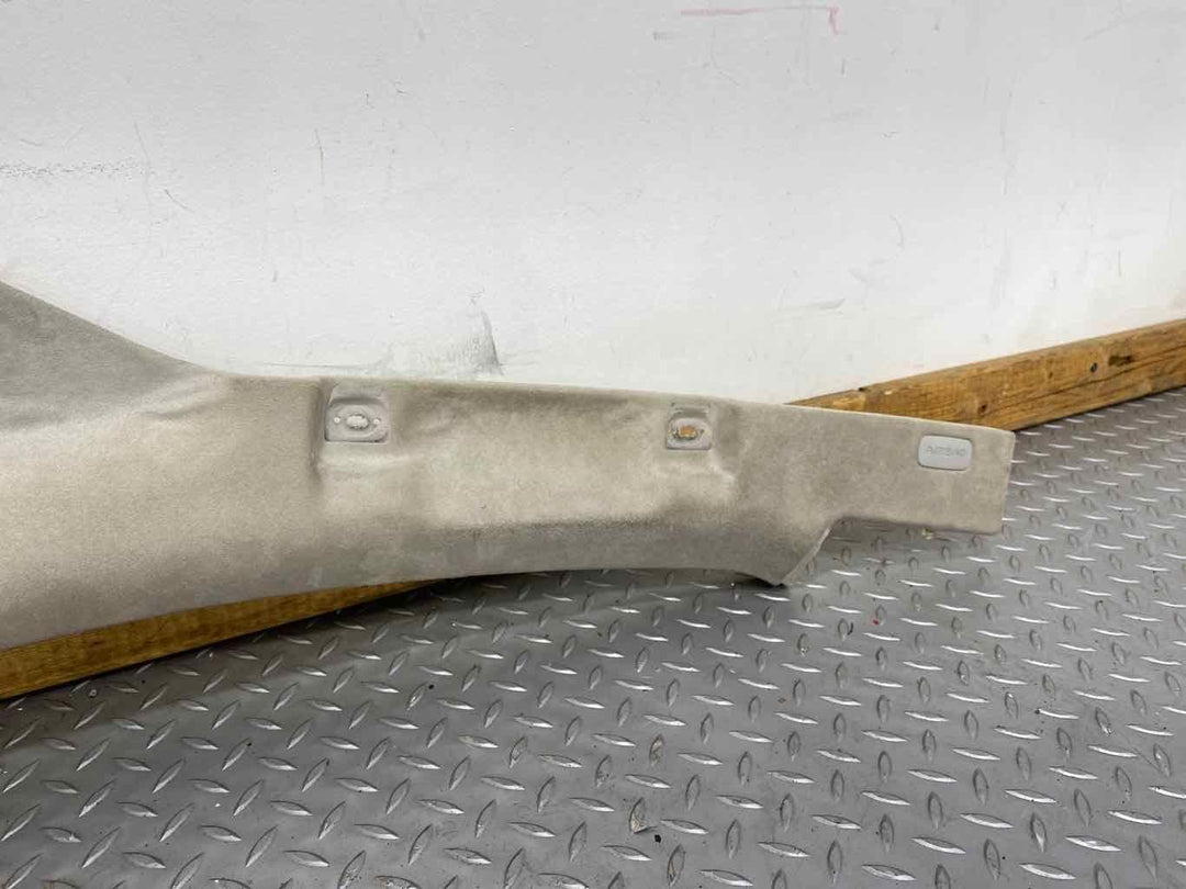 03-04 Audi RS6 Right RH Interior A-Pillar Trim Panel (Silver QJ Alcantara)