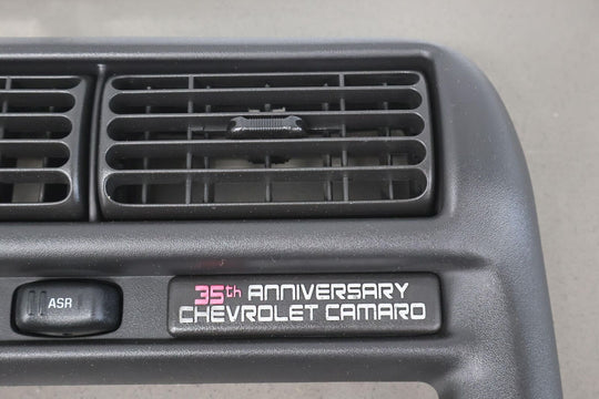 2002 Chevy Camaro Radio Trim Bezel W/ 35th Anniversary Placard (Black 19i)