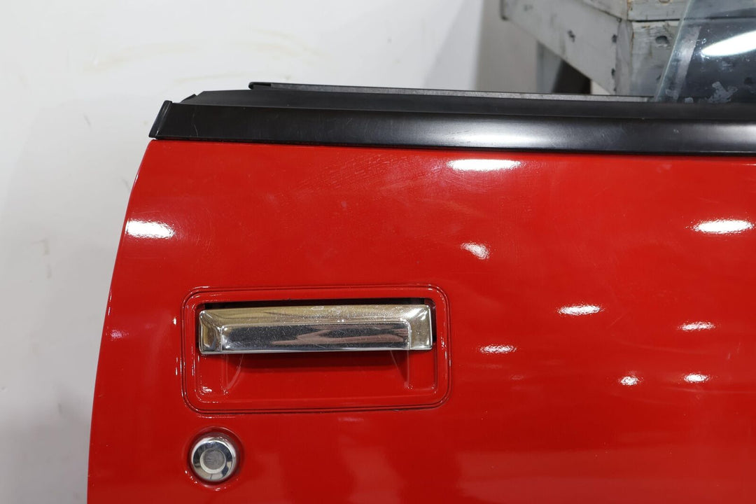 88-91 Buick Reatta Right RH Passenger Door W/ Glass (Bright Red 66i) Resprayed