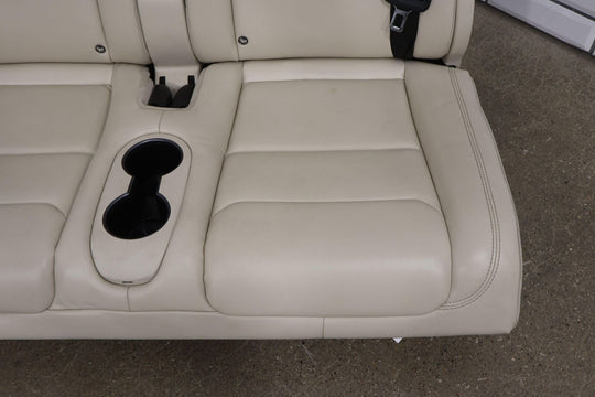 16-20 Tesla Model X Rear 3rd Row Leather Seat (Cream) Light Wear