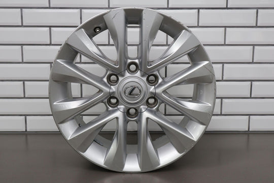 14-20 Lexus GX460 18x7.5 OEM 6 Spoke Split V Wheel (Silver) W/ Center Cap