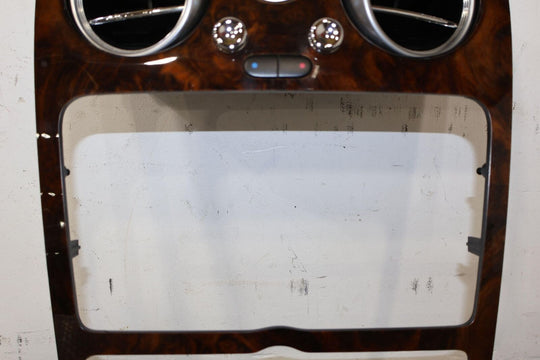 03-10 Bentley Continental GT Radio Trim Bezel (Woodgrain) W/ Clock & Vents