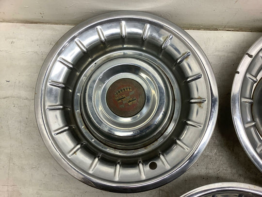 Set of 5 1955 Cadillac Wheel Covers 14" - Need Restored