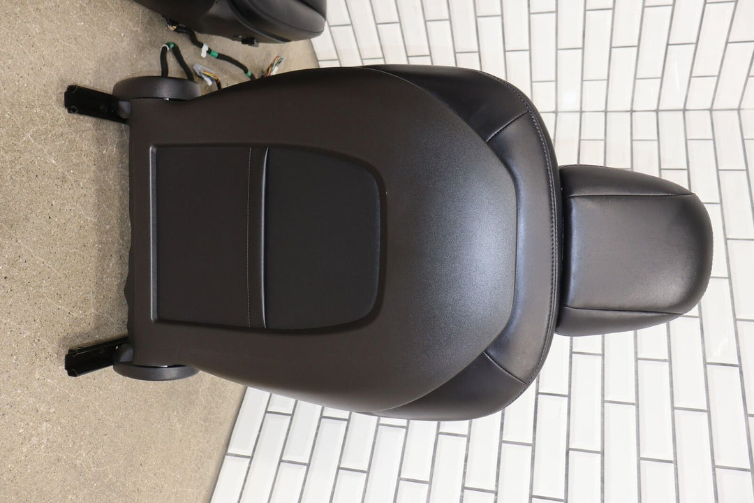 17-22 Tesla Model 3 OEM Power Leatherette Seat Set Front/Rear (Black) Tested