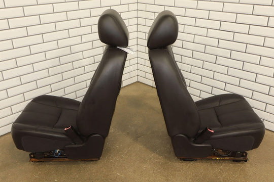 2011-2014 GMC Sierra/Silverado Crew Cab Heated/Memory Black Leather Seat Set