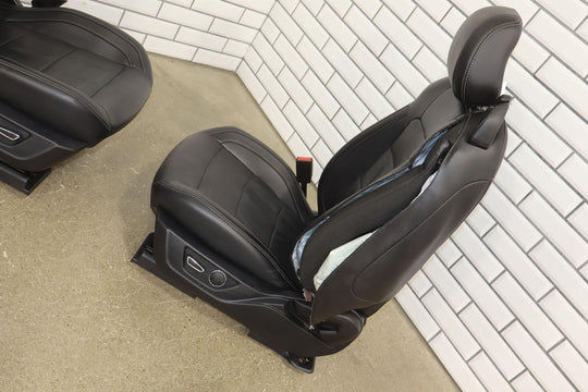 2018 Ford Mustang Convertible Black Leather Heated/Ventilated Seat Set