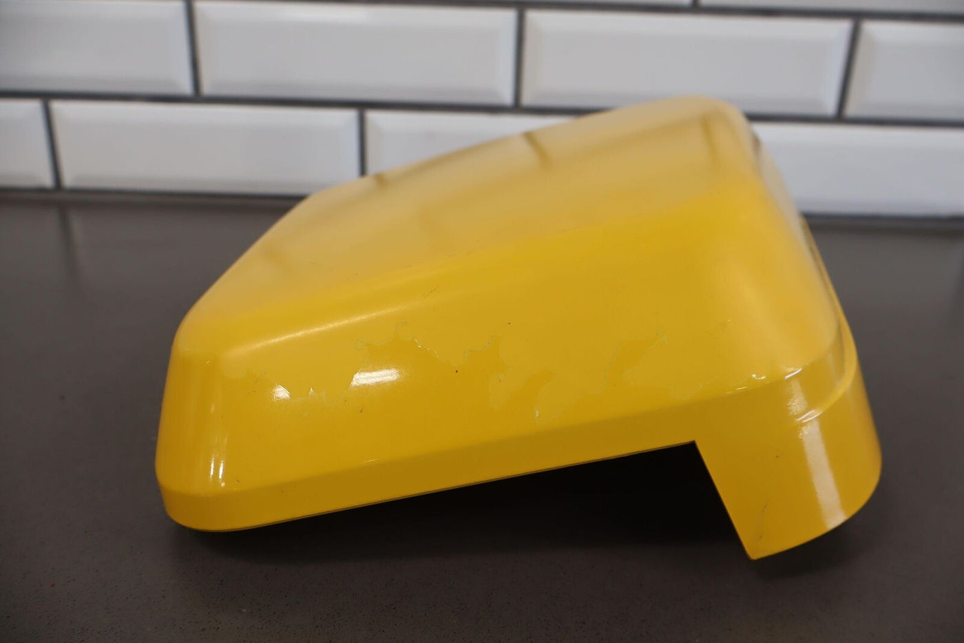 03-09 Hummer H2 Left Driver Cowl Vent Panel End Cap Yellow 43U