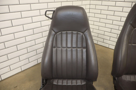 1997 Chevy Camaro 30th Anniversary (Left Power) Leather Seat Set Dark Gray (142)