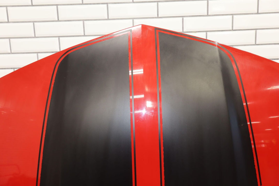 10-15 Chevy Camaro SS Hood Victory Red W/Black Stripe (Repainted) *See Photos*