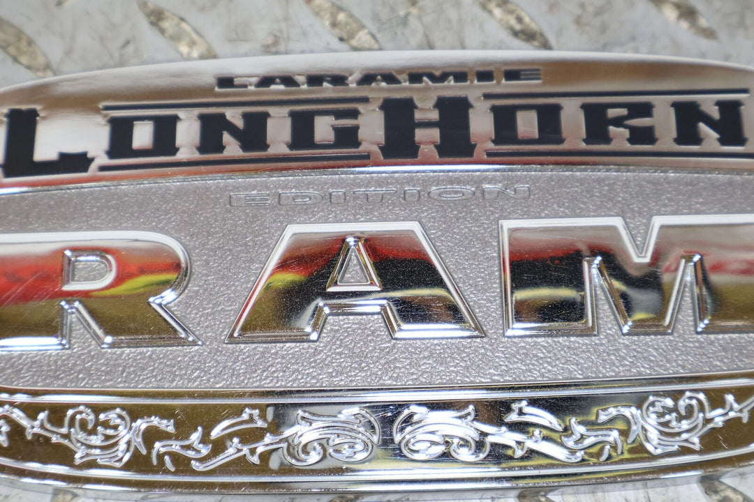 11-18 Ram 1500 Laramie Longhorn Chrome Rear Tailgate Emblem Badge Nameplate