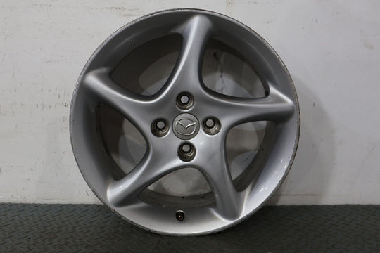 01-03 Mazda Miata NB Single 16x6.5 Alloy 5 Spoke OEM Wheel (Heavy Curb Rash)