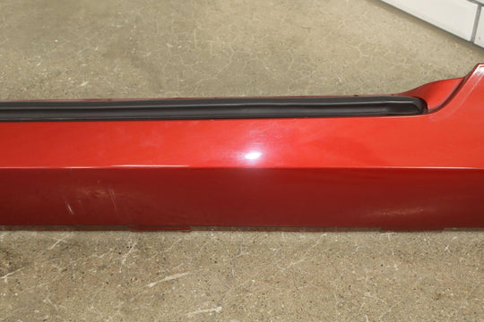 14-15 Chevy Camaro Left Driver Rocker Molding Red Rock Metallic (G7P) Scuffed