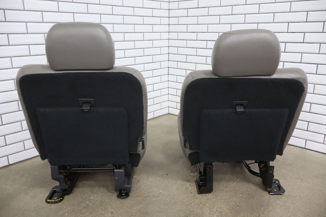 99-02 Chevy Suburban / Yukon XL Leather 2nd Row Captains Chairs (Medium Gray)