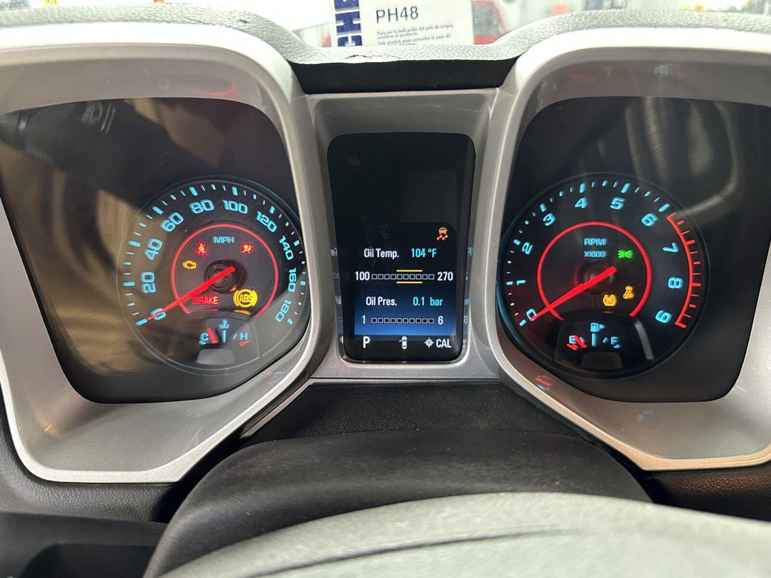 2014-2015 Chevy Camaro 180mph Speedometer Cluster SS (Multi Color Gauges) 51k