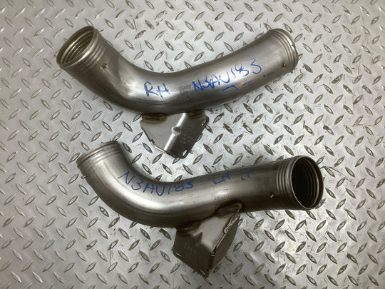 03-04 Audi RS6 Intercooler Piping Air Intake Tubes 077145728 077145727