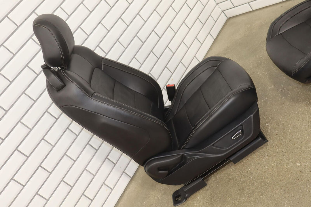 2018 Ford Mustang Convertible Black Leather Heated/Ventilated Seat Set