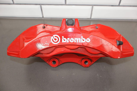 2015-2023 Dodge Challenger Hellcat OEM Brembo 6/4 Piston Brake Caliper Set Red