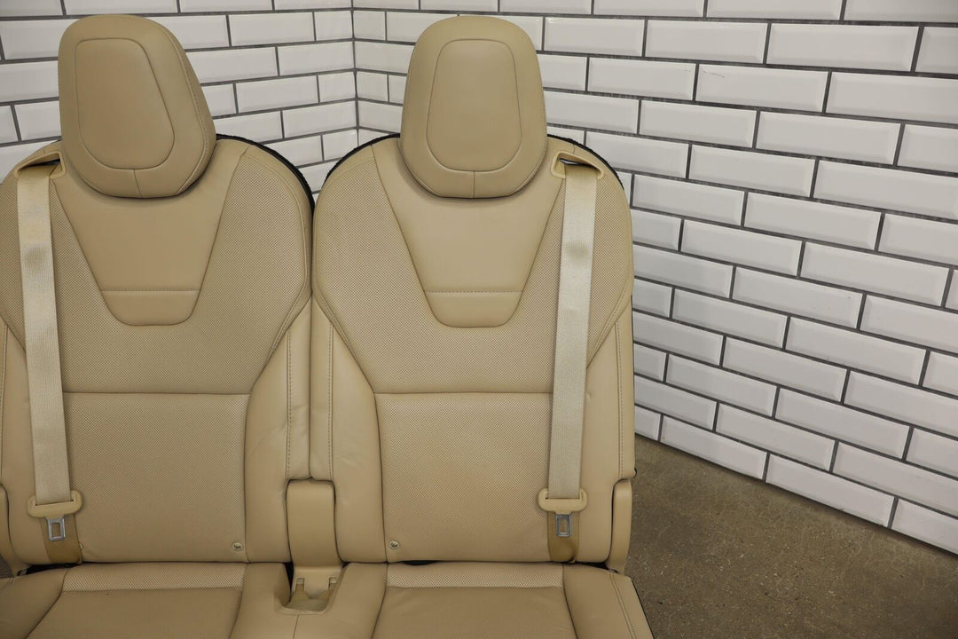 16-20 Tesla Model X Pair LH / RH 3rd Row Leather Seats (Tan) Light Wear