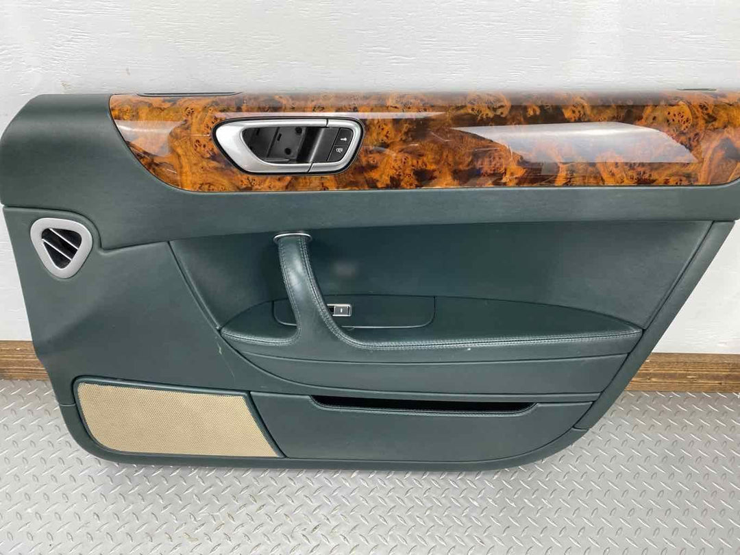 06-12 Bentley Flying Spur Front Right RH Interior Door Trim Panel (Spruce/Ochre)