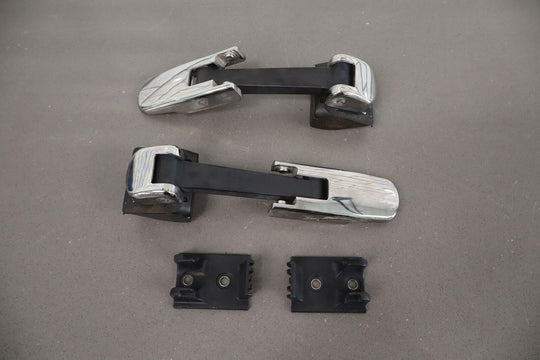 03-09 Hummer H2 OEM Hood Straps / Latches (Black&Chrome) Pair of 2 OEM