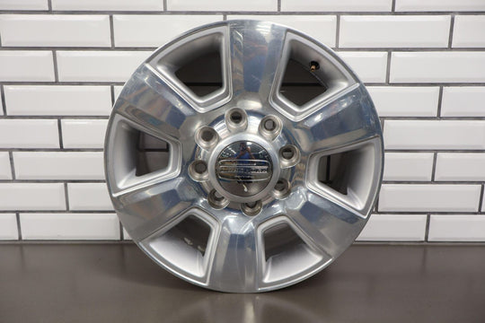 14-18 Ram 2500 18x8 OEM 6 Spoke Wheel (Polished & Painted) Face Marks