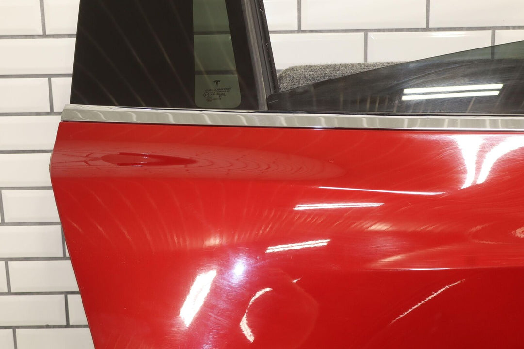 2016-2020 Tesla Model X Right Rear Falcon Door (Red PPMR)