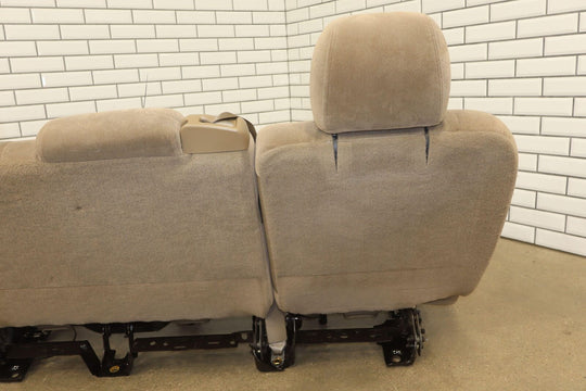 03-06 Chevy Tahoe 2nd Row Cloth Bench Seat (Tan) See Photos/Description