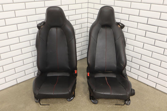 2016-2019 Mazda Miata ND Pair LH&RH Leather OEM Seats (Black/Red Stitch) Damages