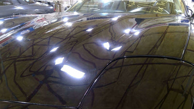 97-04 Chevrolet Corvette Black 41U Fiberglass Hood - Damaged