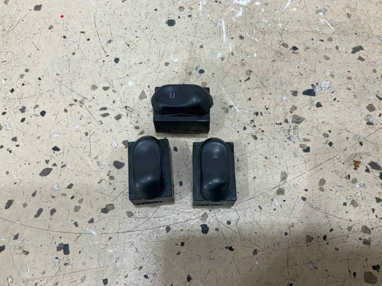 96-98 Ford Mustang Driver Left Window/Door Lock Switches Worn Lettering OEM