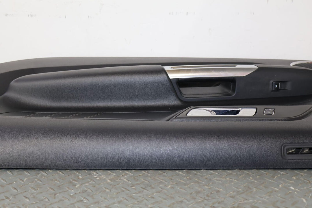 15-20 Ford Mustang GT Right Interior Door Trim Panel (Ebony 41/ Aluminum Trim)